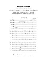 Because the Night (Brass Quartet)