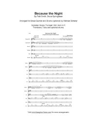 Because the Night - Brass Quintet