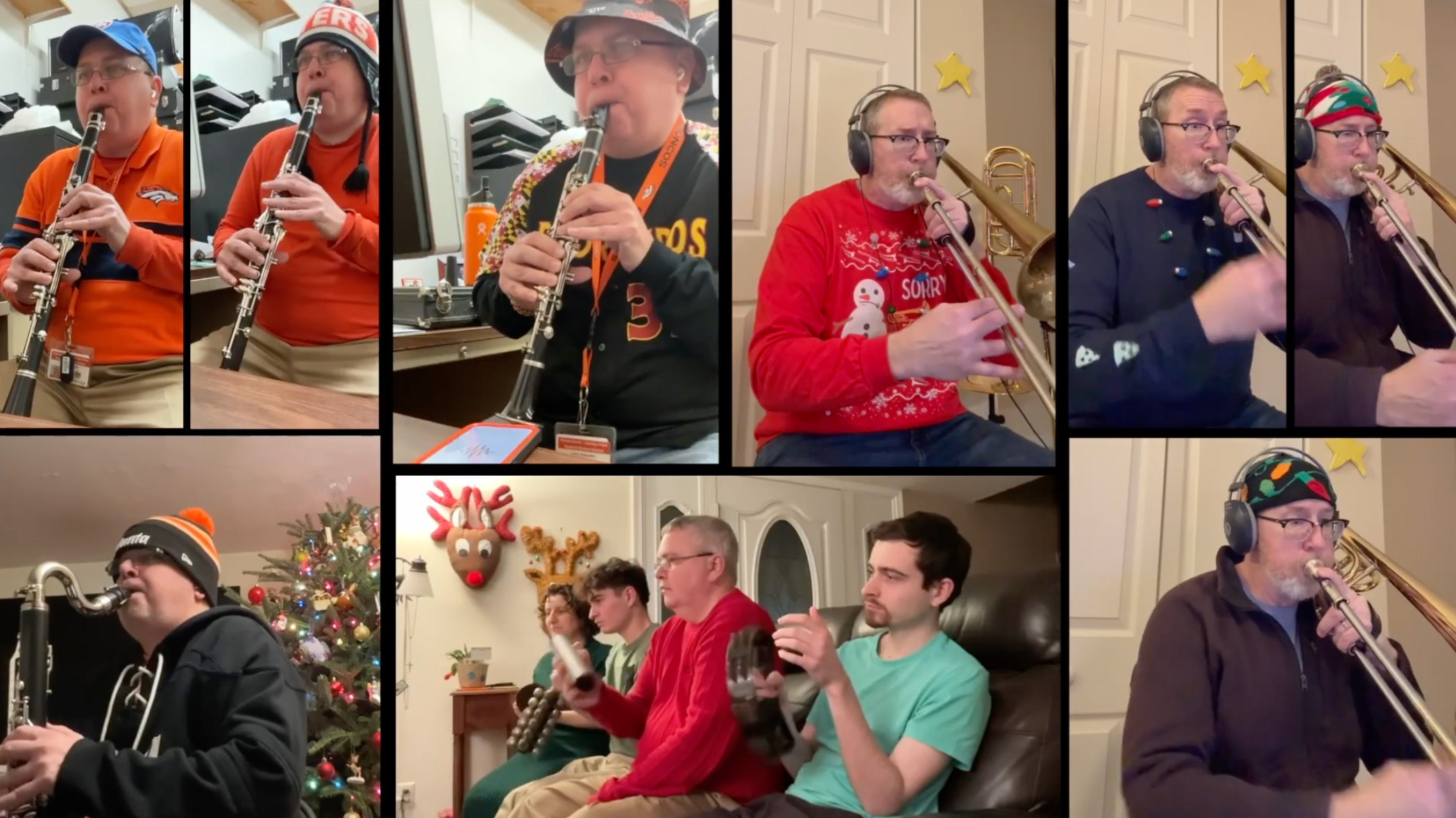 White Christmas for 4 Clarinets & 4 Trombones