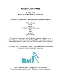 white-Christmas sax quartet