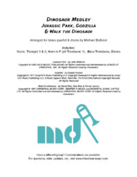Dinosaur Medley - Jurassic Park, Godzilla & Walk the Dinosaur